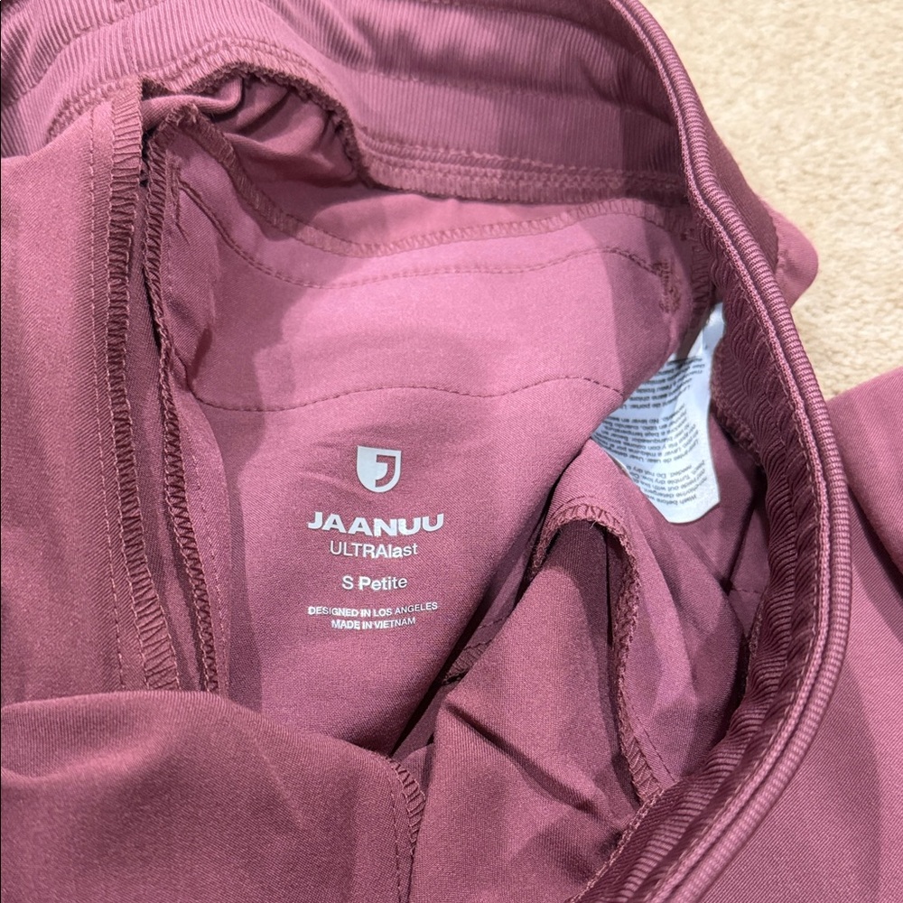Jaanuu Rosewood Scrub Set with Branded Chest Logo - Picture 2 of 4